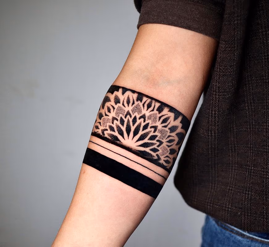 Forearm Band Tattoo
