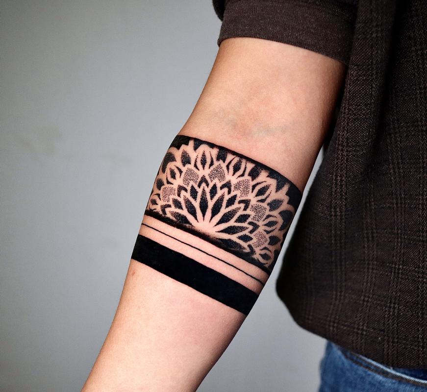 Forearm Band Tattoo