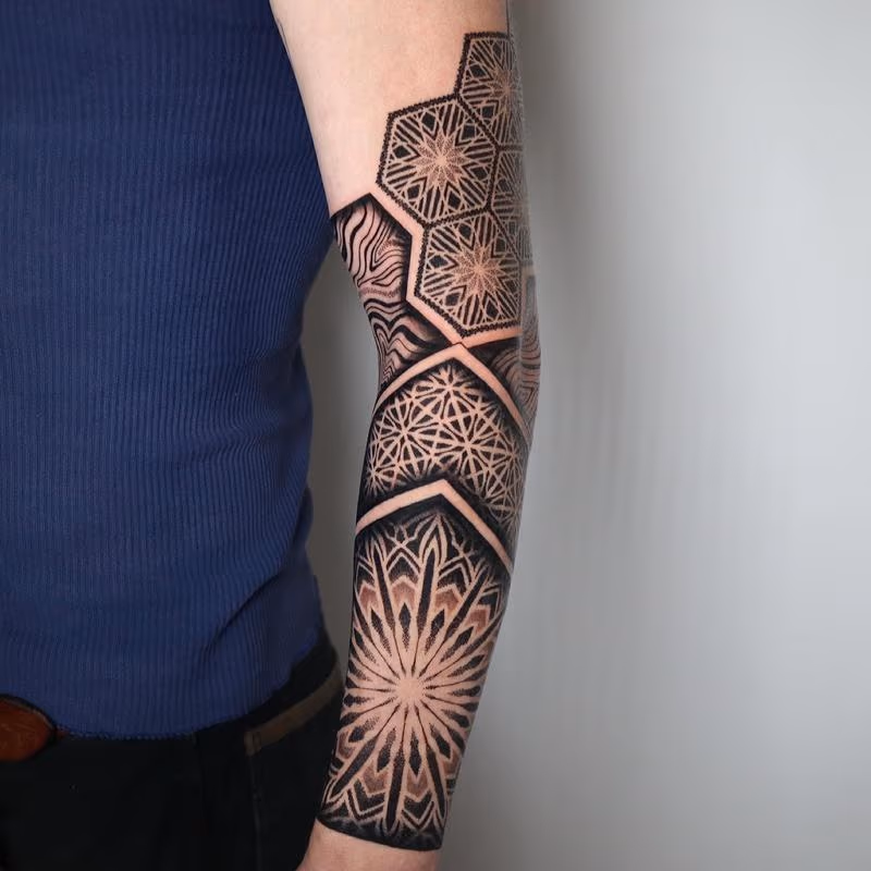 Geometric Forearm Tattoo