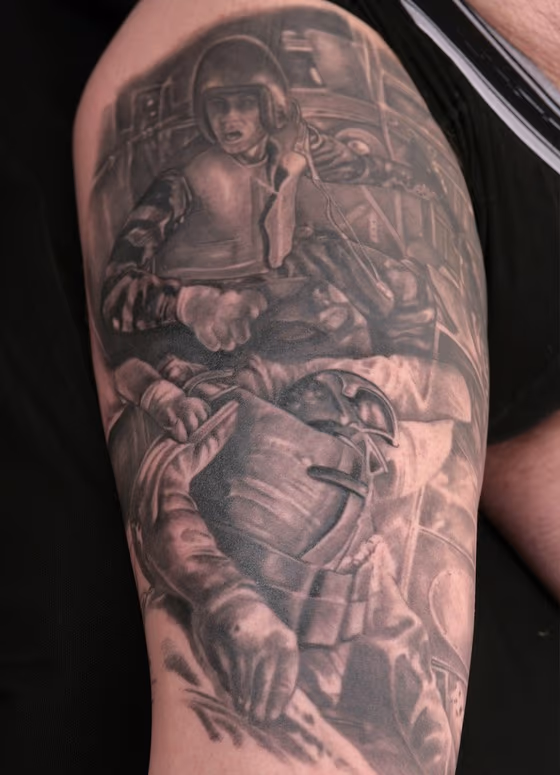 VIETNAM TROOPERS. stéphane chaudesaigues. tattoo. tatouage.paris. avignon.