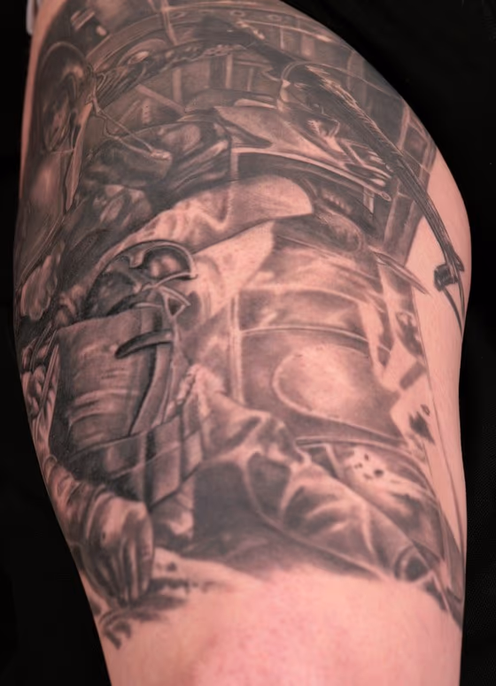 VIETNAM TROOPERS. stéphane chaudesaigues. tattoo. tatouage.paris. avignon.