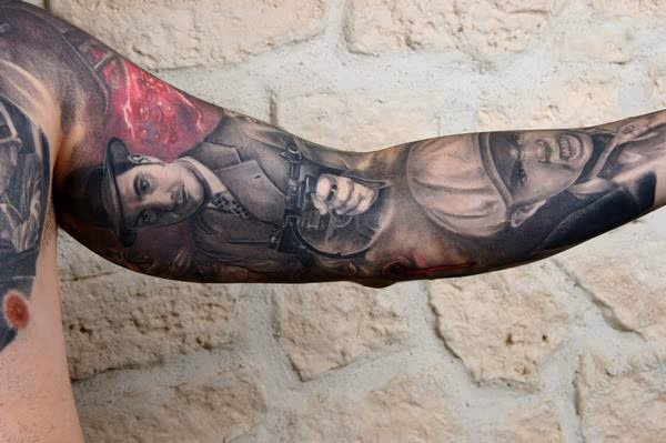 Gangsta.TATTOO PARIS AVIGNON FRANCE, TATOUAGE PARIS AVIGNON TATTOOS,TATOUEUR PARIS, BOUTIQUE TATTOO PARIS, BOUTIQUE TATOUAGE AVIGNON