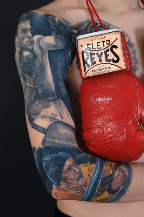 Marcel Cerdan,boxer.TATTOO PARIS AVIGNON FRANCE, TATOUAGE PARIS AVIGNON TATTOOS,TATOUEUR PARIS, BOUTIQUE TATTOO PARIS, BOUTIQUE TATOUAGE AVIGNON