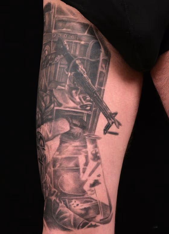 VIETNAM TROOPERS.stéphane chaudesaigues. tattoo. tatouage.paris. avignon.