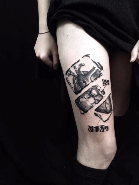 Black & Gray Heart