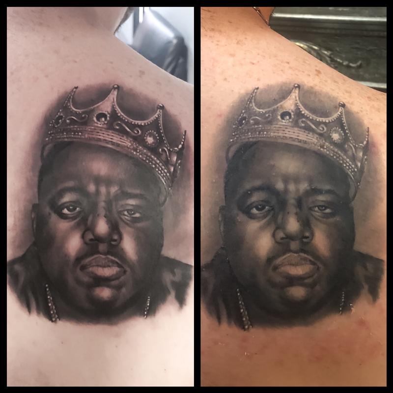 Biggie Smalls Portrait Tattoo