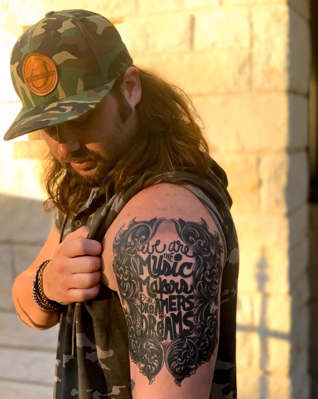 Music Makers Script Tattoo