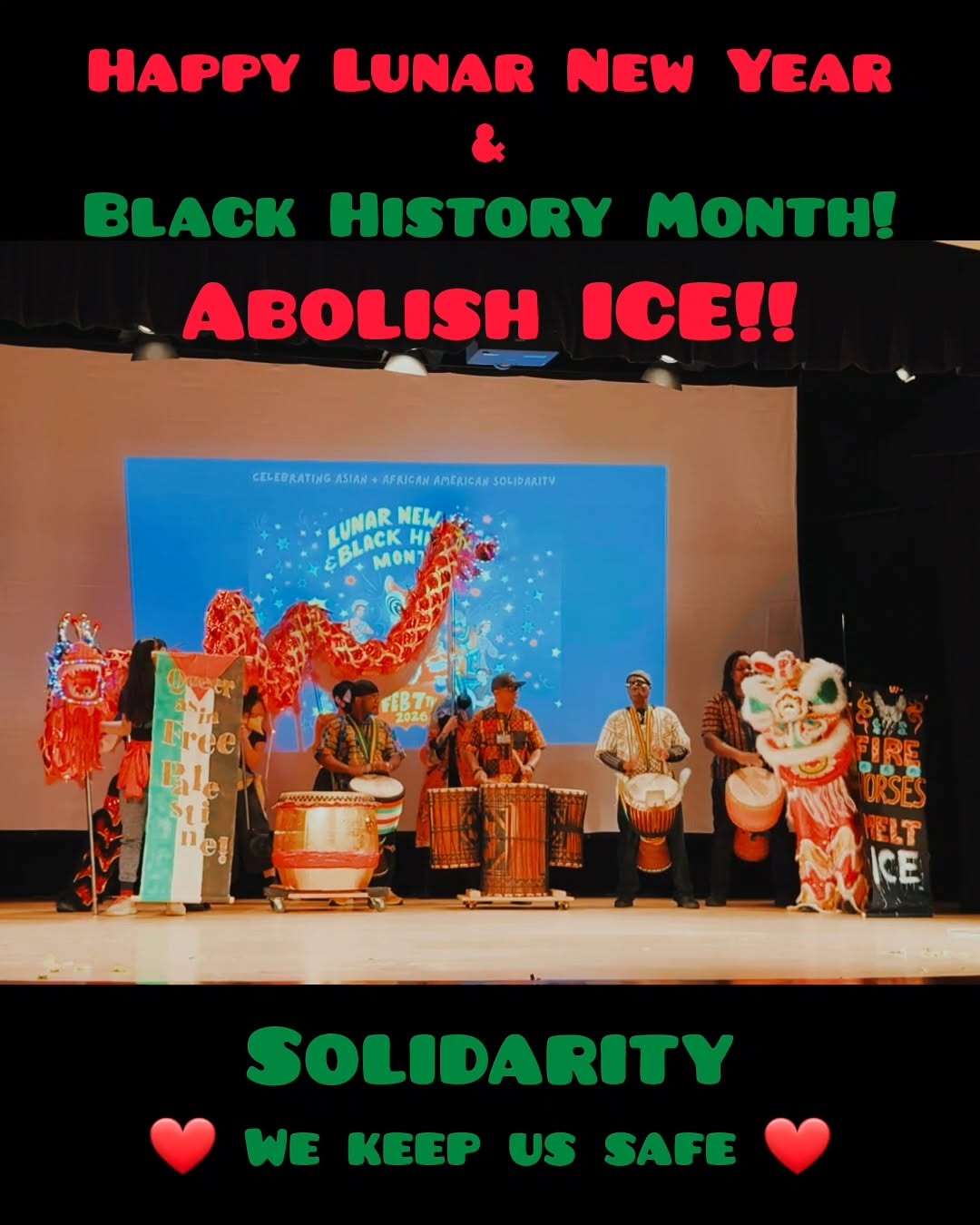 Here’s a short clip from Comrade Lover performing with babamosheh and Bantaba Drum Call at @oaklandasiancc for their Lun