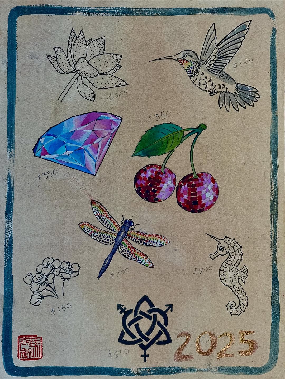 My handmade flash sheet for tomorrow’s fundraiser at @undrgrnd.sf in san francisco!