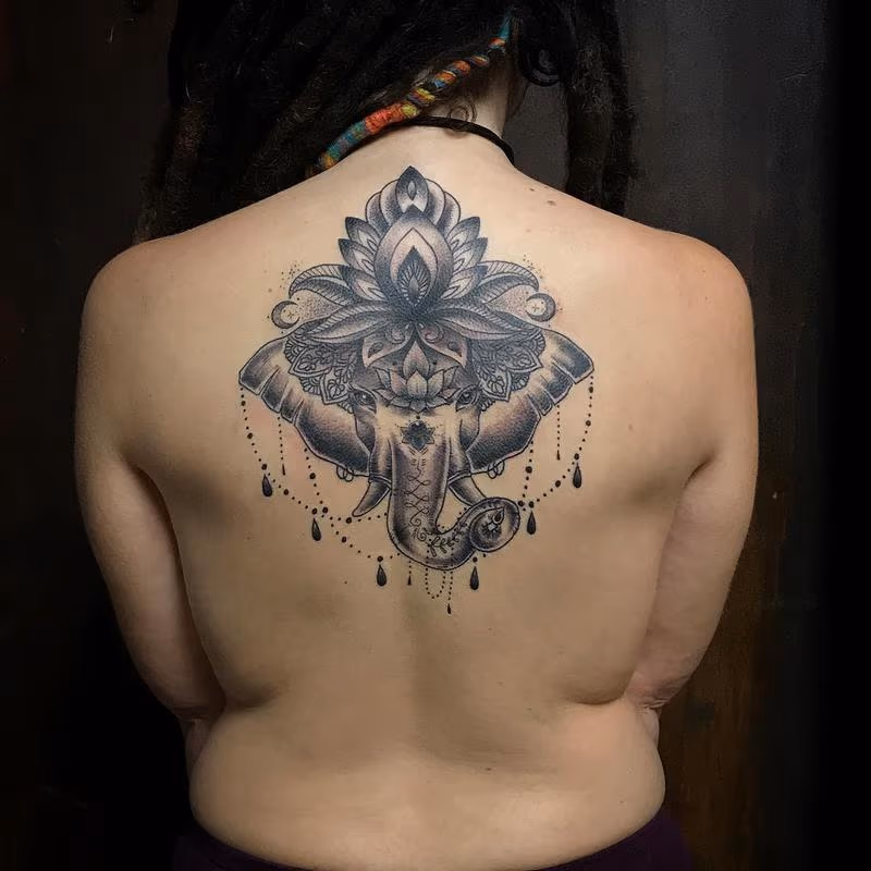 Elephant tattoo