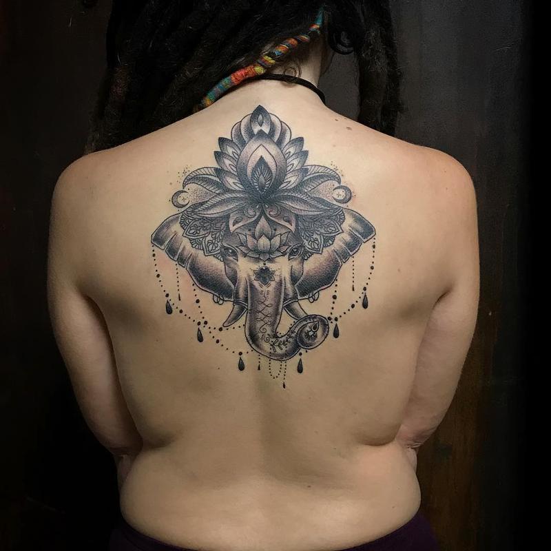 Elephant tattoo