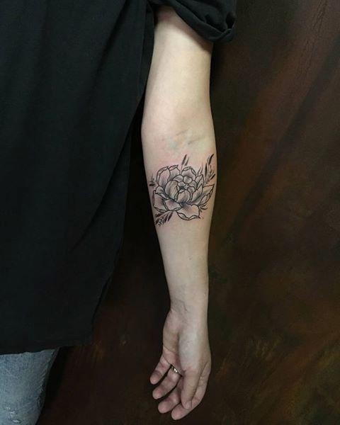 Line and Dotwork Flower