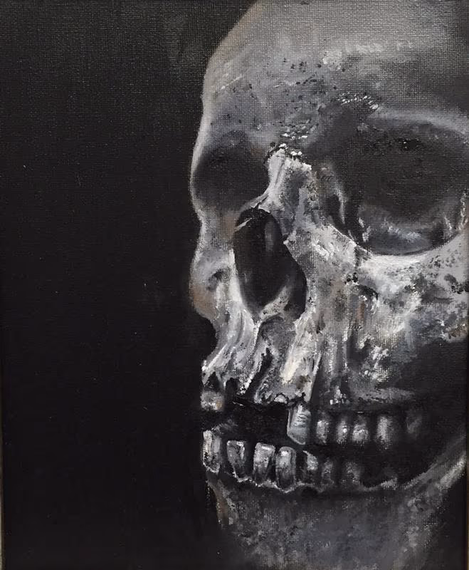 Oil painting Skull