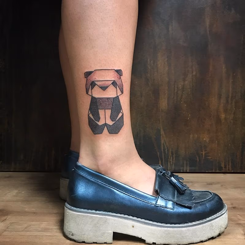 Dotwork Geometrical Panda