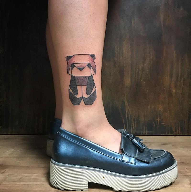Dotwork Geometrical Panda
