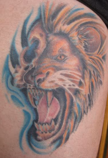 Half lion half skull