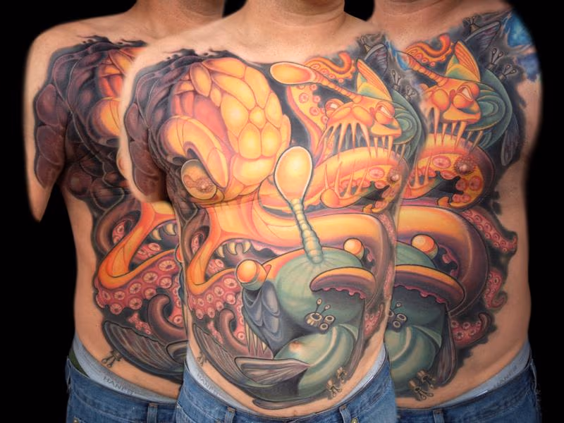 Octopus and Anglers