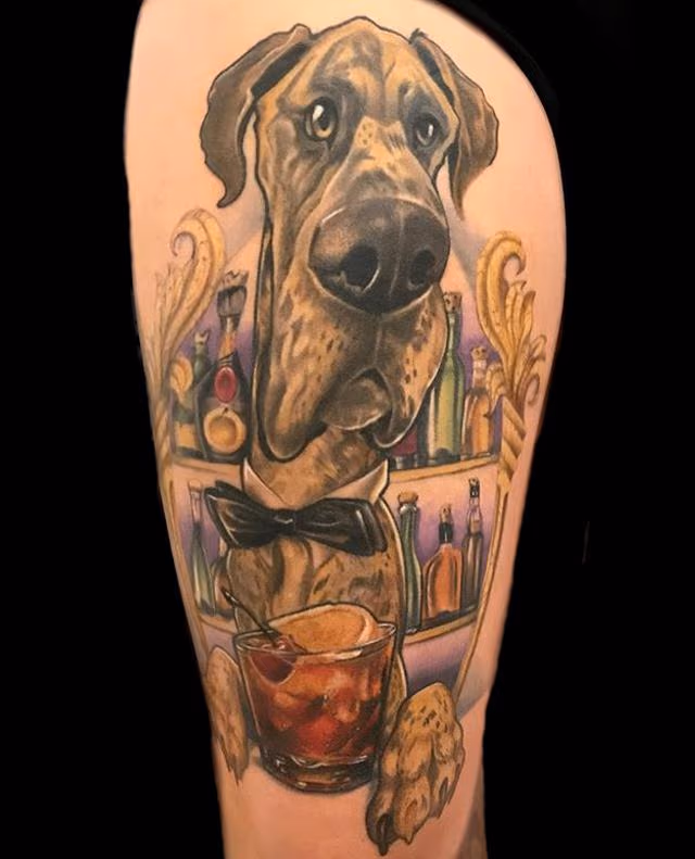 Dog At The Bar