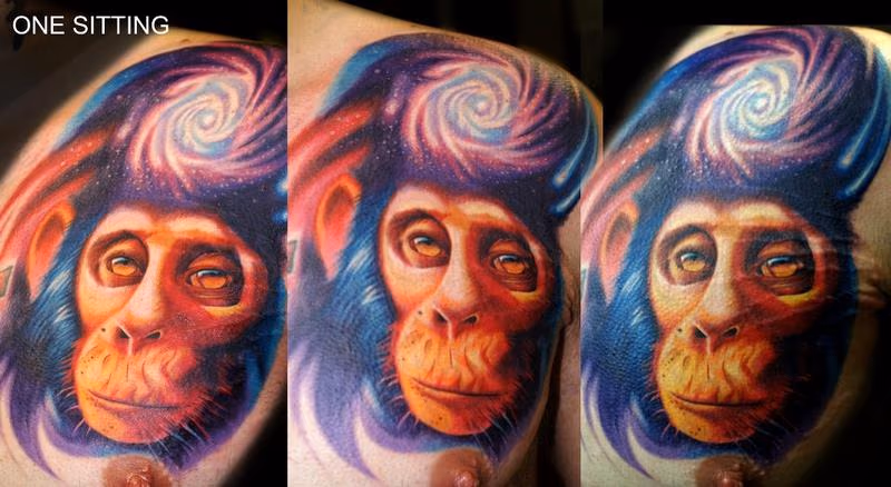 Celestial Monkey Tattoo