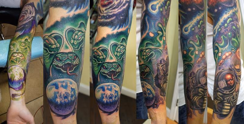 space sleeve in progress