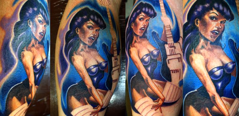 pinup in progress