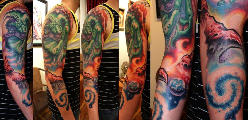 Aries sleeve in progress