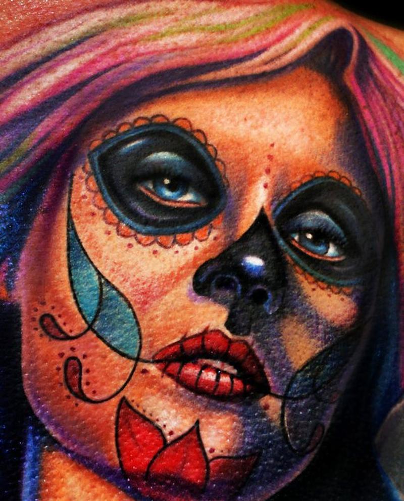 Day of the Dead Girl Tattoo