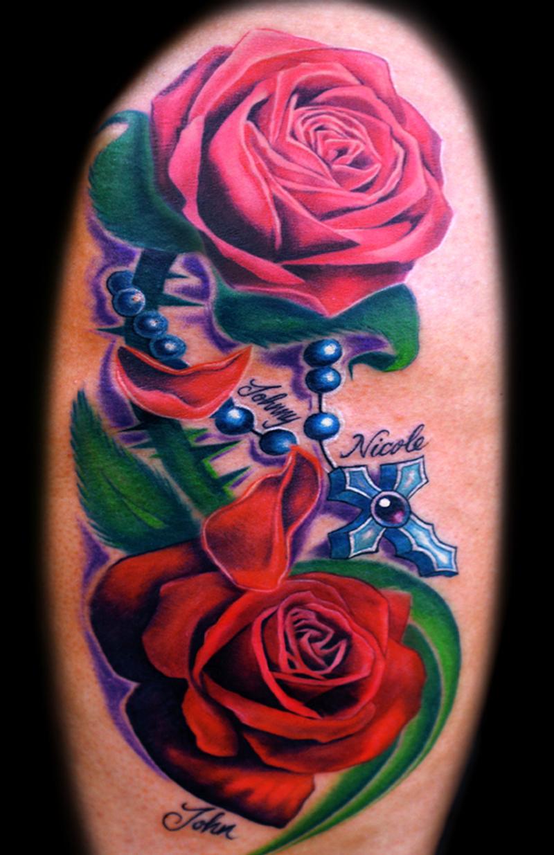 roses and rosary