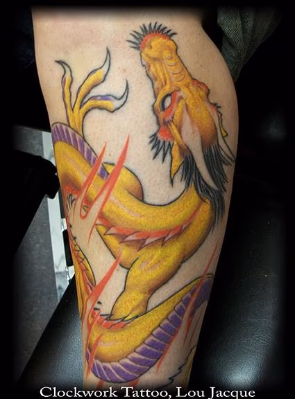 lower leg dragon in progress