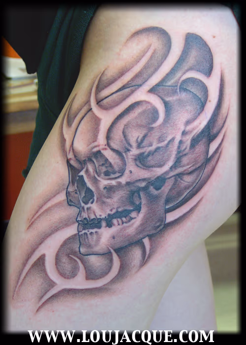 skull w/ negative design