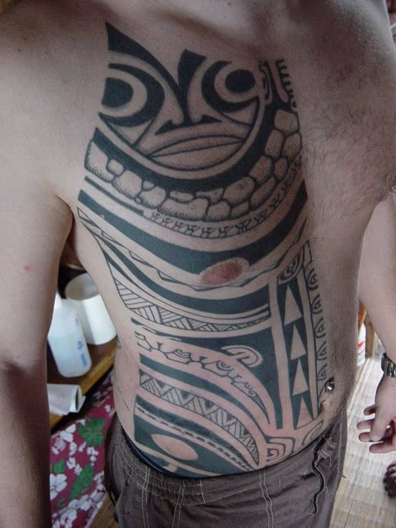 Traditional black work