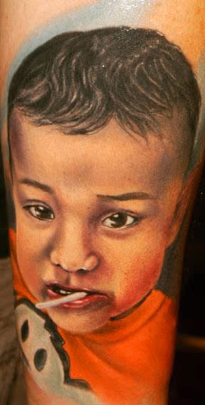 Portrait of son