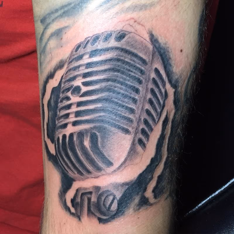 old microphone