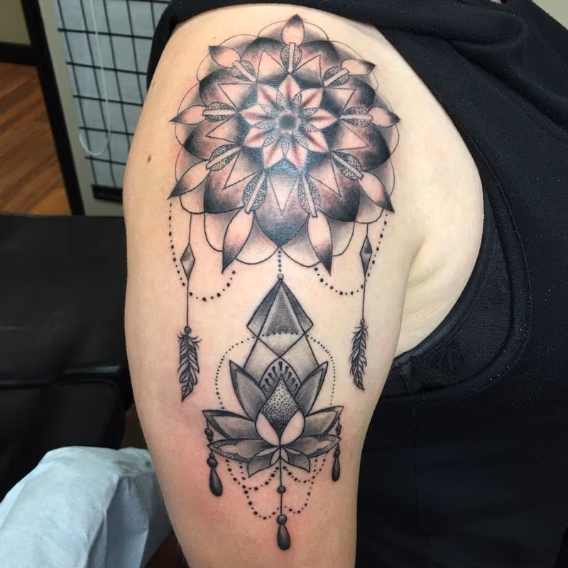 mandala with lotus