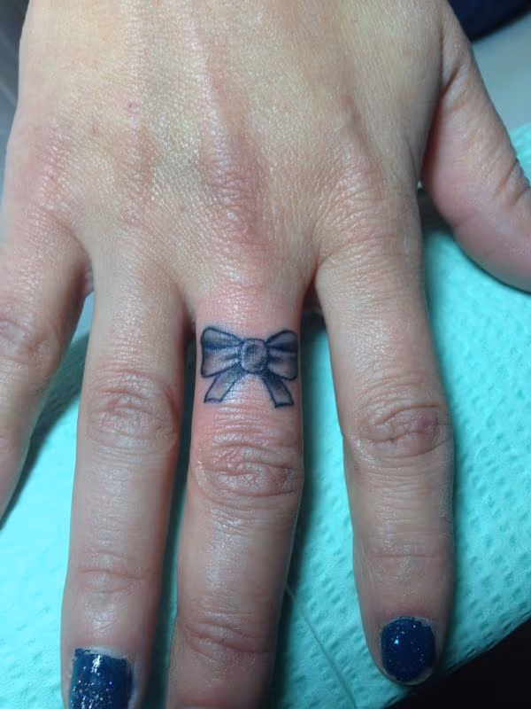 Bow tattoo