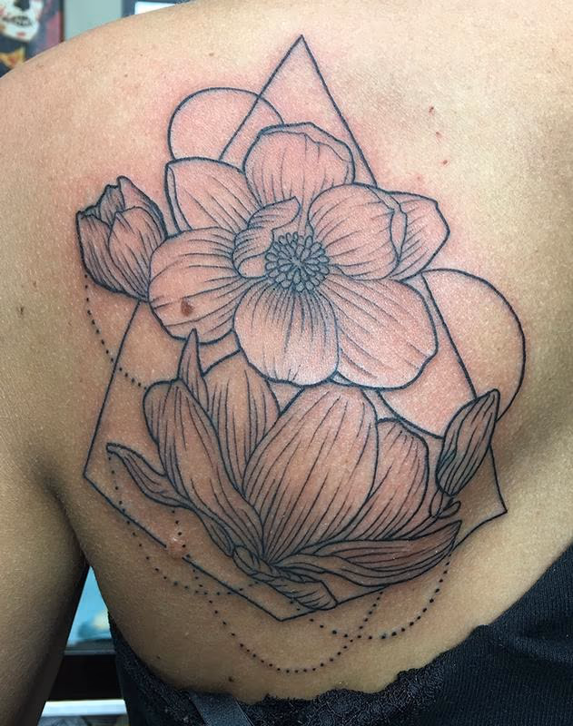 Line Work Flowers