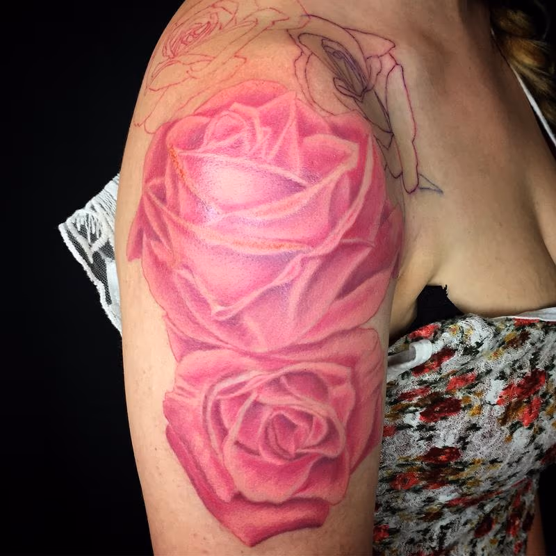 Pinky roses