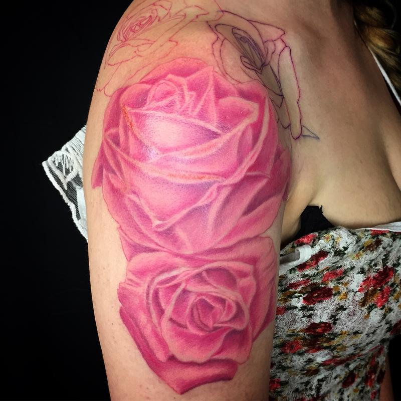 Pinky roses