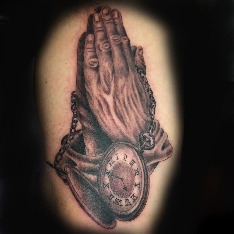 praying pocket watch