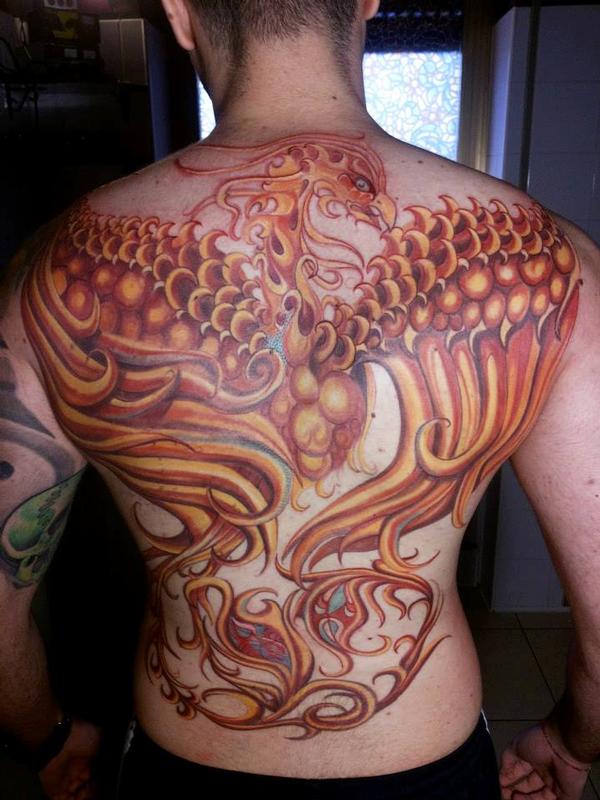 Phoenix back piece