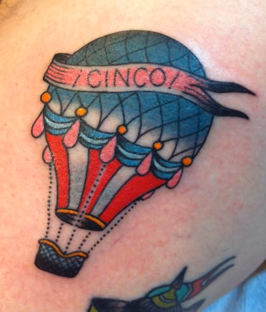 Cinco Balloon Tattoo