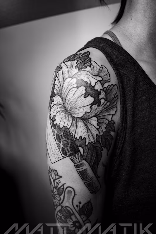 Blackwork Flower