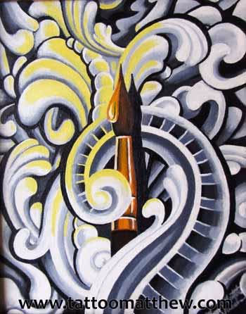 The Paintbrush Acrylic 8x10