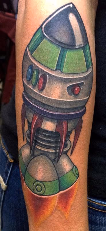 Rocket based off of Buzz Lightyear's suit