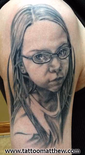 Black and Grey Portrait