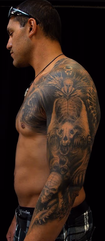 Dark Ages. Black and grey sleeve