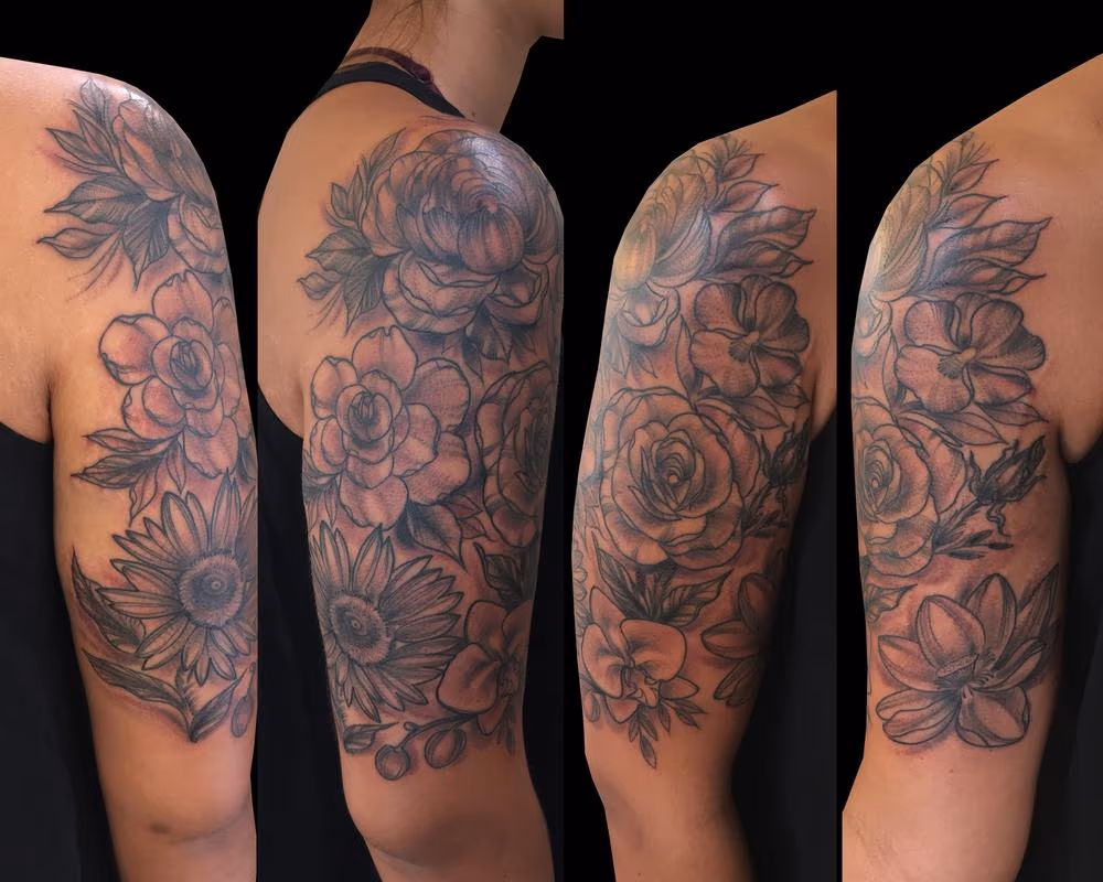 Black & Gray Flowers
