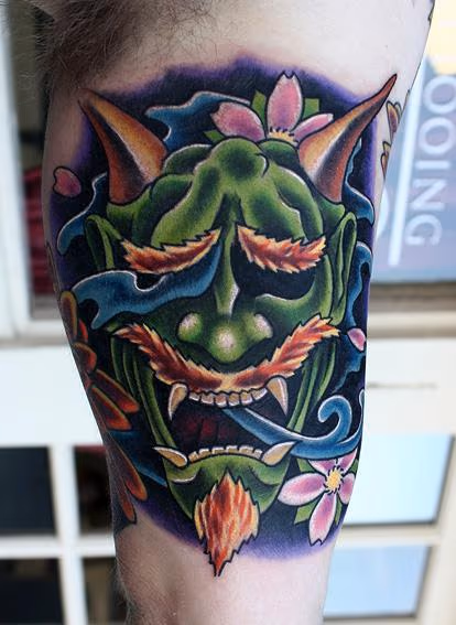 Hanya mask tattoo