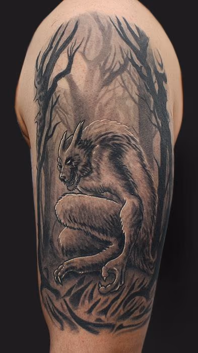 Werewolf tattoo