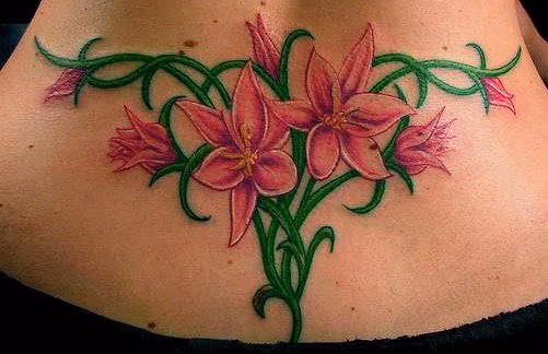 flowers and vines tattoo